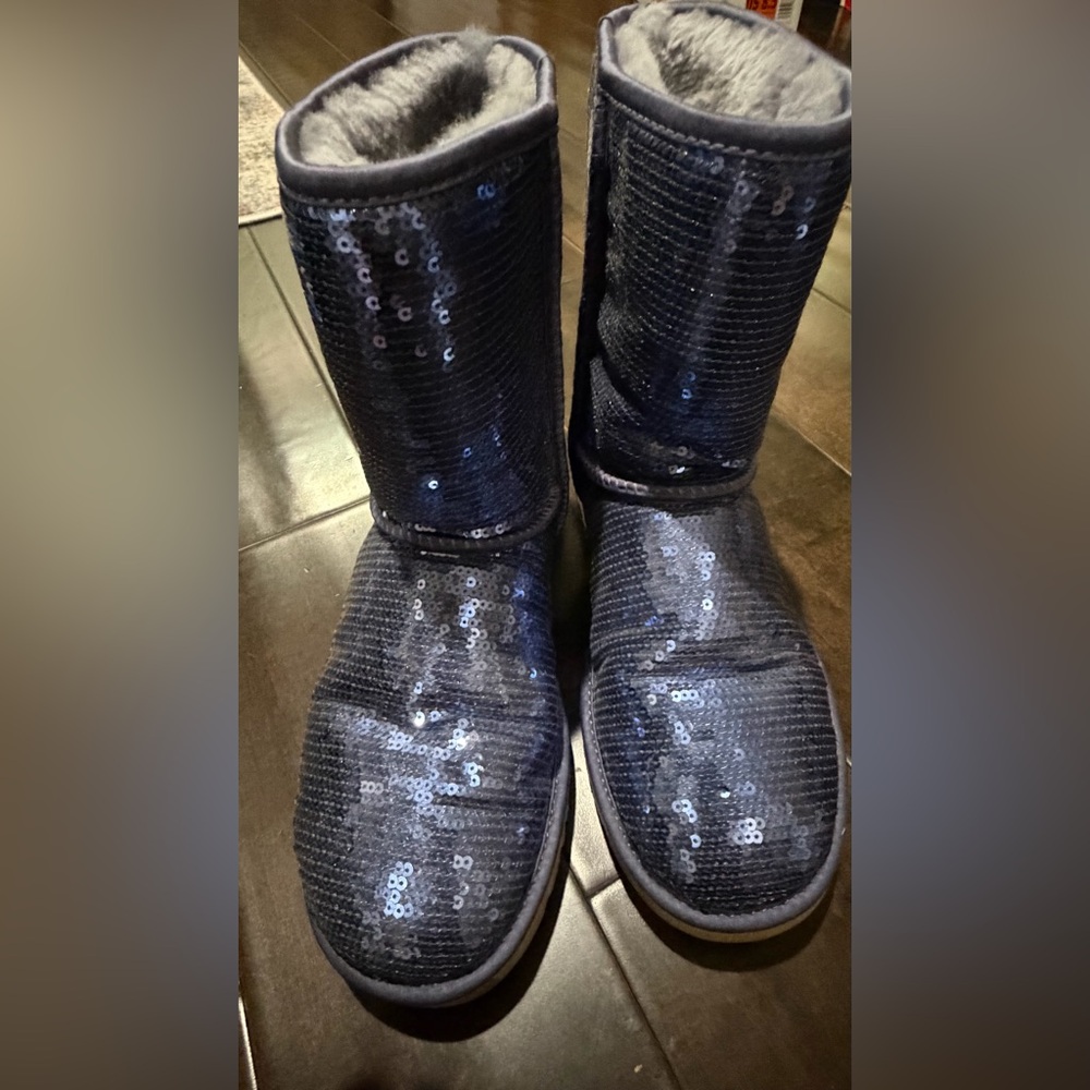 UGG Sparkling Sequin Ankle Boots